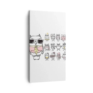 Cuadro sobre lienzo - Impresión de Imagen - Tantos papeles que desempeñar - 45x80 cm