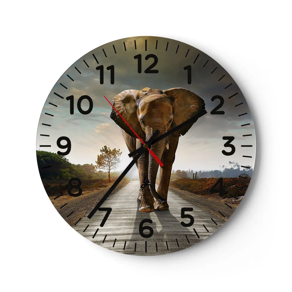 Reloj de pared - Reloj de vidrio - Y para nada en un almacén de porcelana - 40x40 cm