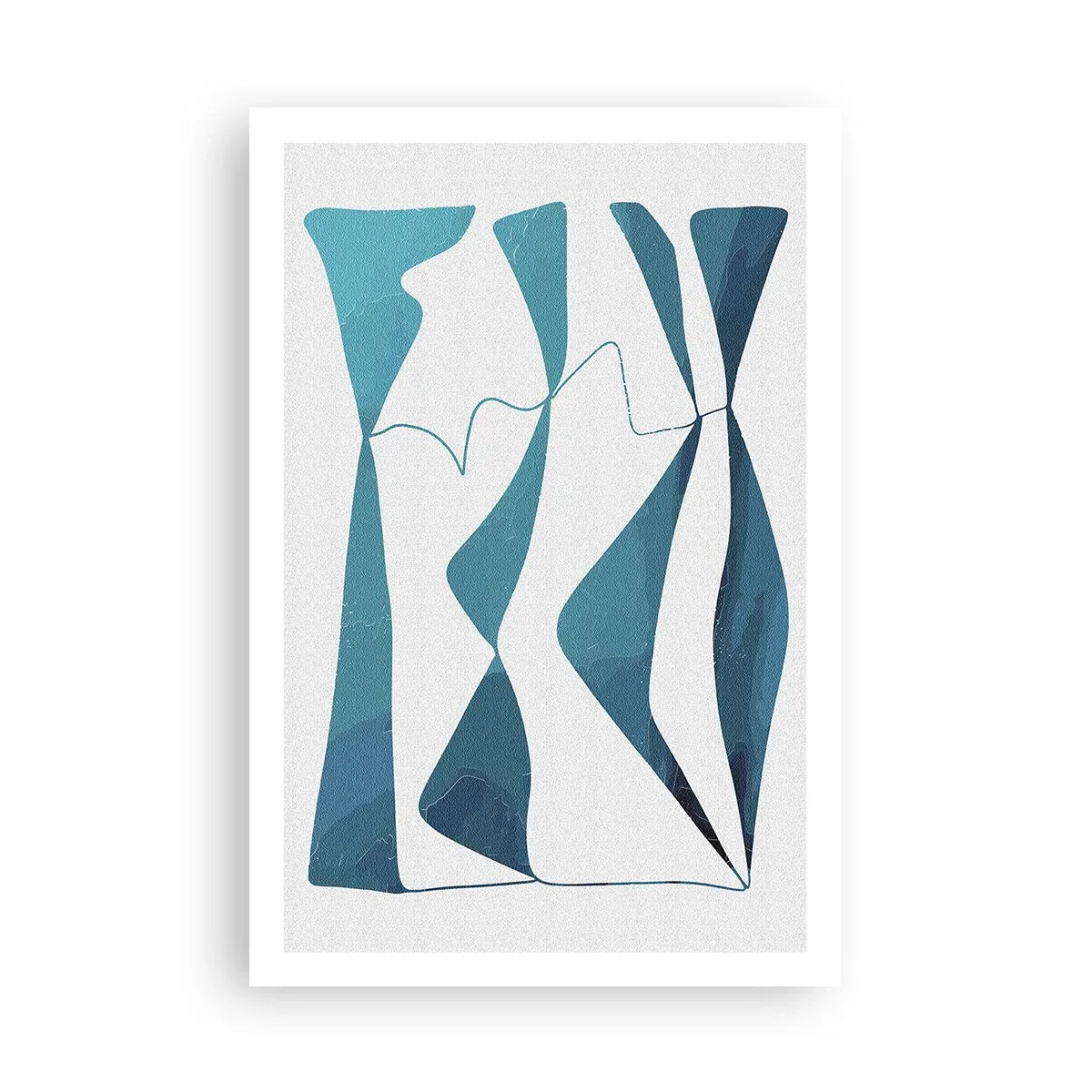 Póster - Abstracción: un compuesto turquesa - 61x91 cm