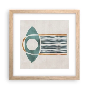 Póster en marco roble claro - Signos y rituales - 30x30 cm