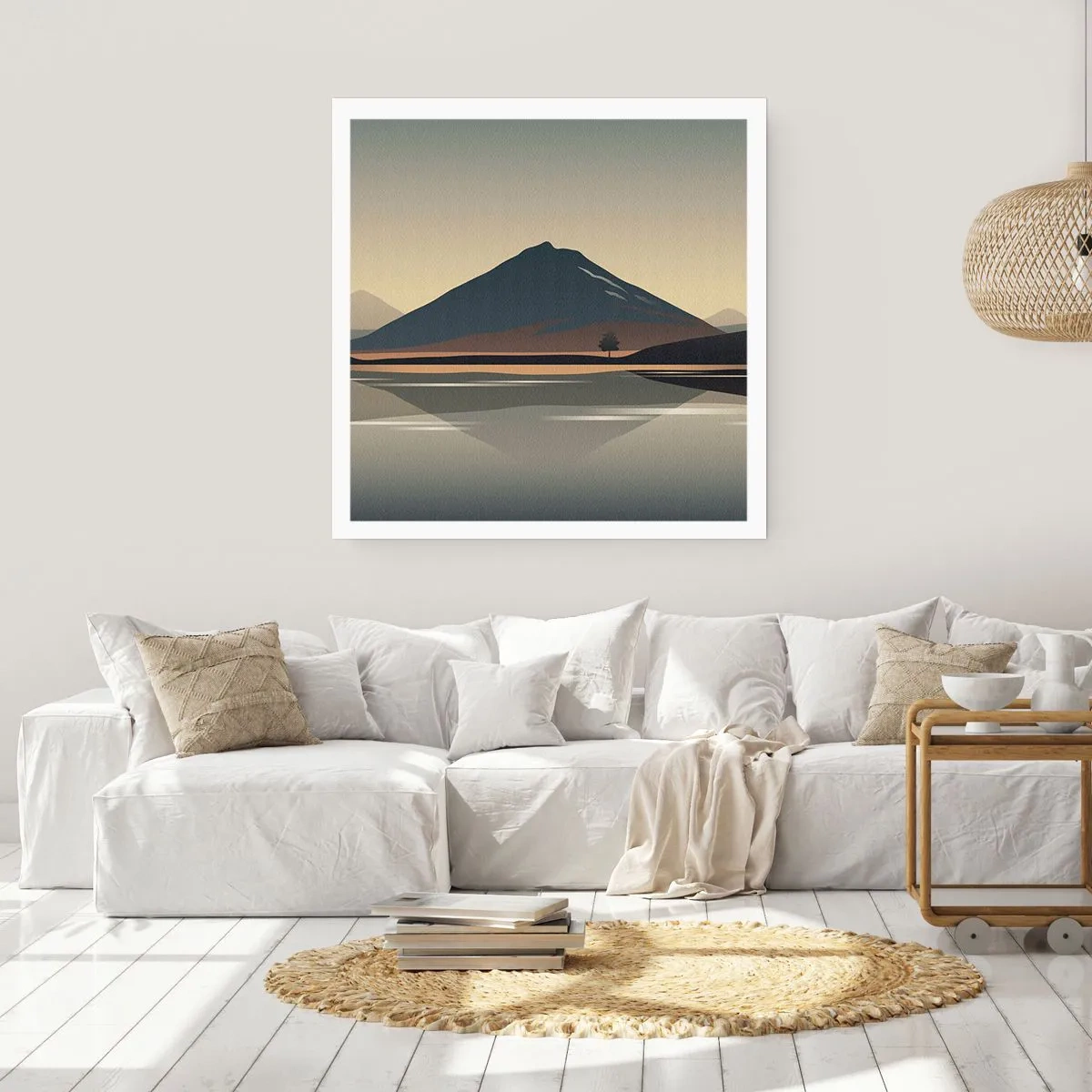 Póster - Reflejo de espejo - 60x60 cm