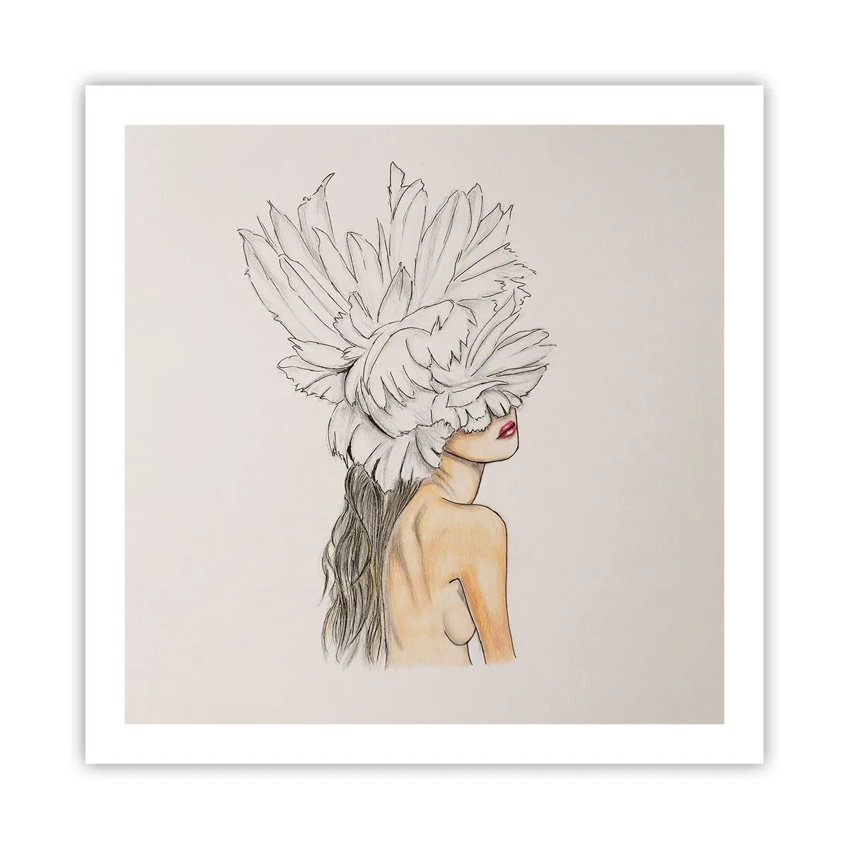 Póster - Belleza coronada - 60x60 cm