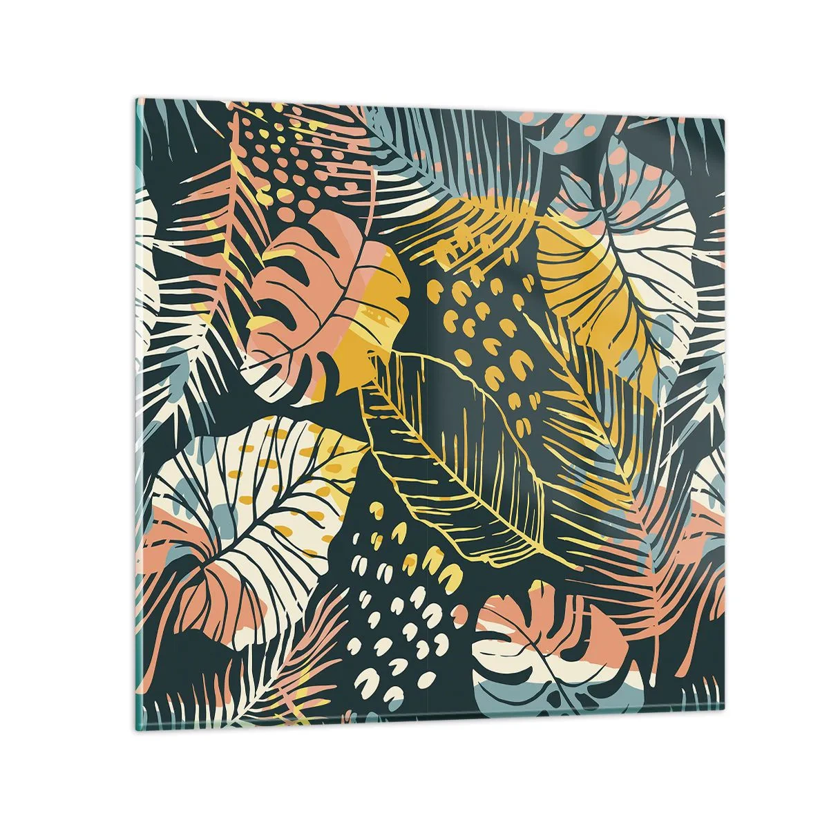 Cuadro sobre vidrio - Impresiones sobre Vidrio - Una frondosa fantasía - 70x70 cm