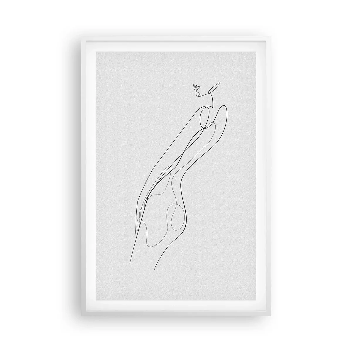 Póster en marco blanco - Apenas una promesa - 61x91 cm