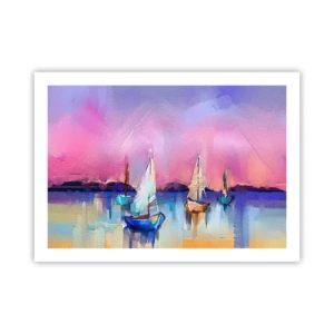 Póster - Dirección alta mar - 70x50 cm