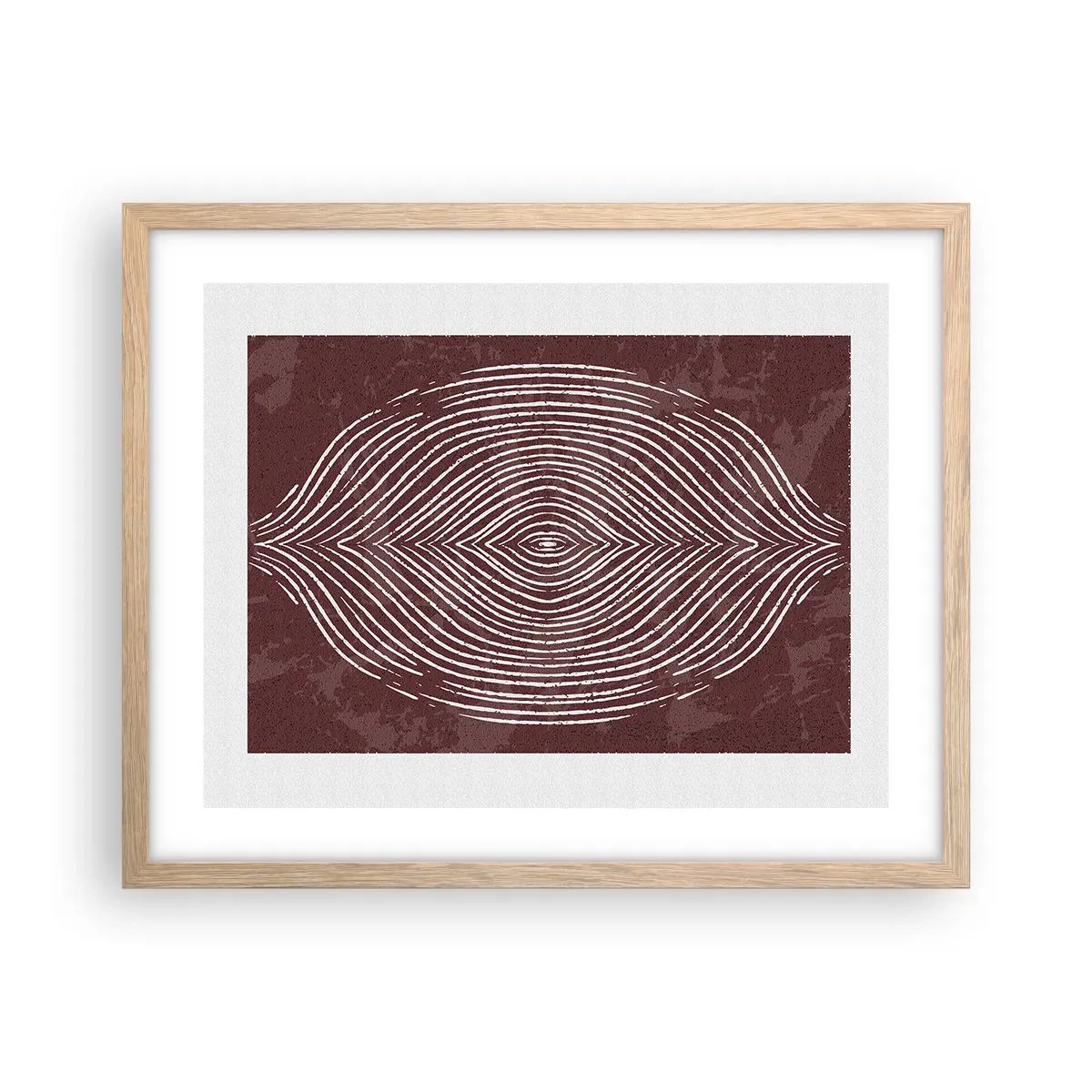 Póster en marco roble claro - El espacio habla - 50x40 cm