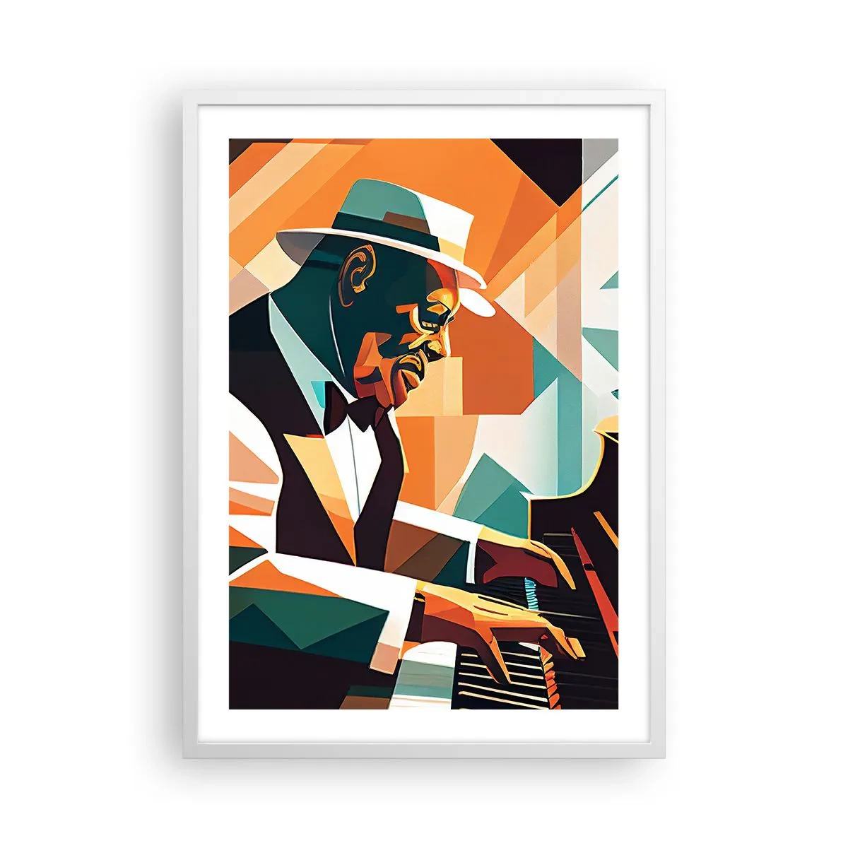 Póster en marco blanco - Todo ese jazz que llevas dentro - 50x70 cm