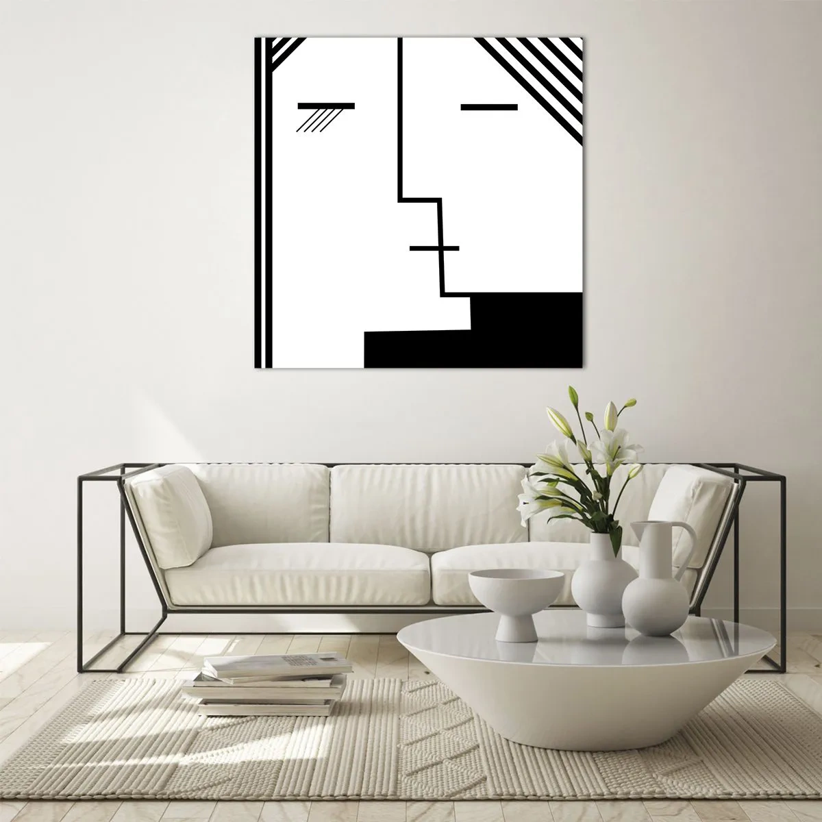 Cuadro sobre vidrio - Impresiones sobre Vidrio - Solo un beso - 50x50 cm