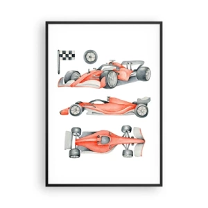Póster en marco negro - Para alcanzar un sueño - 70x100 cm