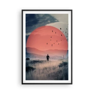 Póster en marco negro - En su elemento - 61x91 cm