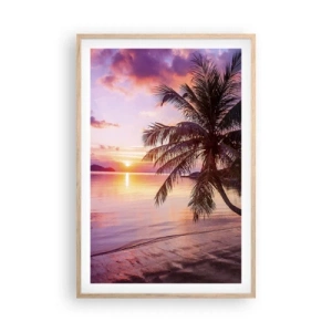 Póster en marco roble claro - Hermosura hasta el horizonte - 61x91 cm