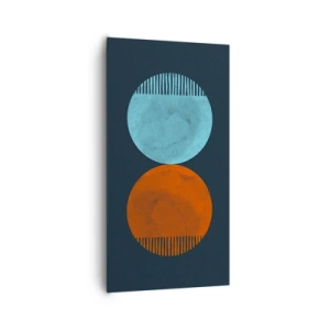 Cuadro sobre lienzo - Impresión de Imagen - ¿Solo geometría? - 65x120 cm