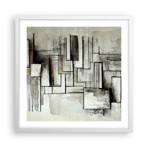 Póster en marco blanco - El poder de la sencillez - 50x50 cm