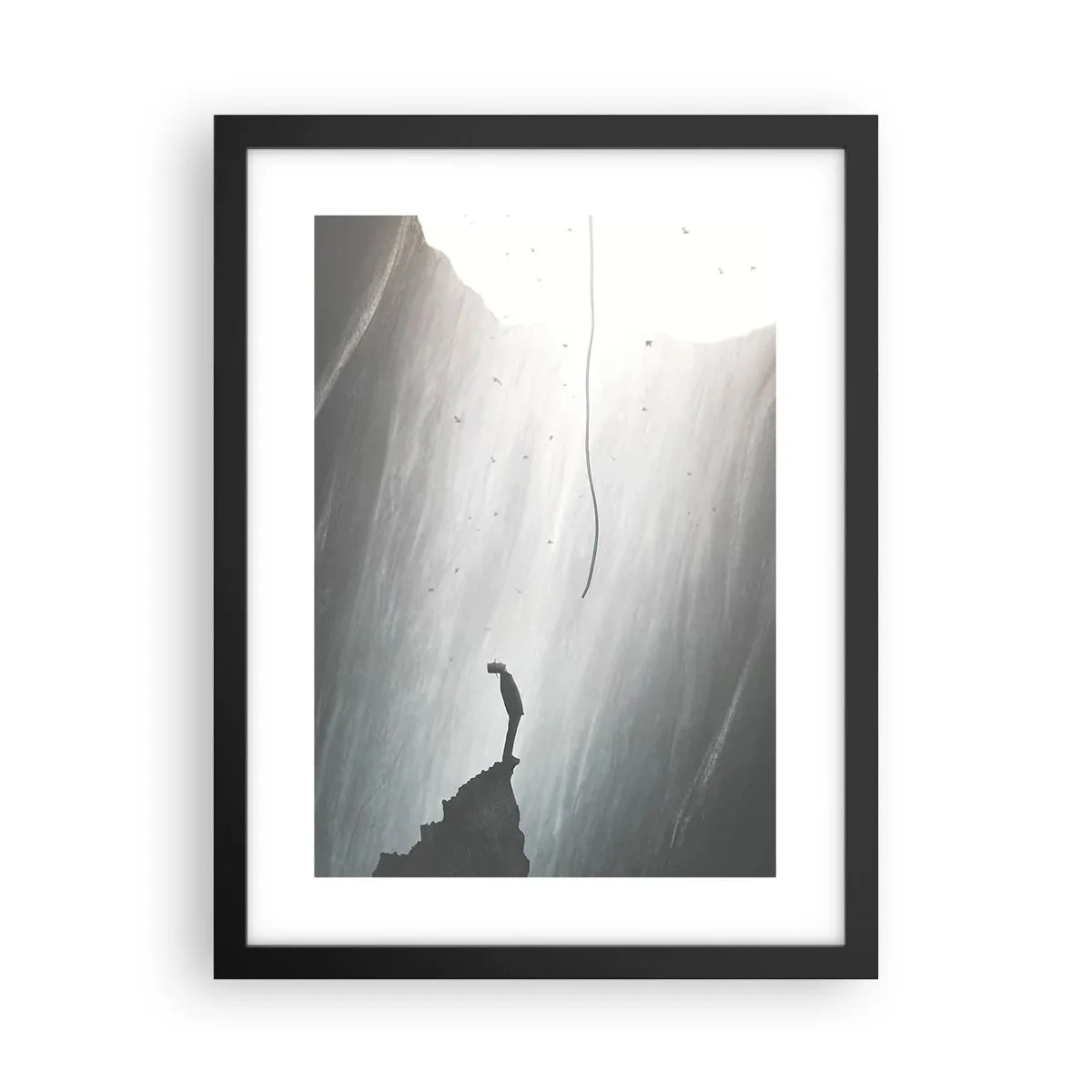 Póster en marco negro - Siempre hay una salida - 30x40 cm