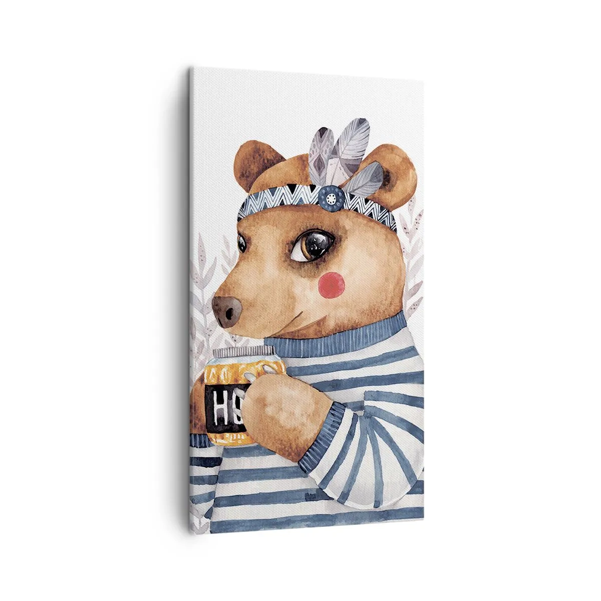 Cuadro sobre lienzo - Impresión de Imagen - Dulce oso - 45x80 cm