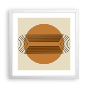 Póster en marco blanco - El plan perfecto - 40x40 cm