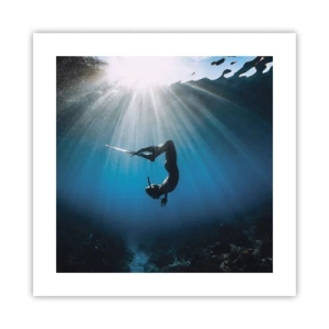 Póster - Danza subacuática - 40x40 cm