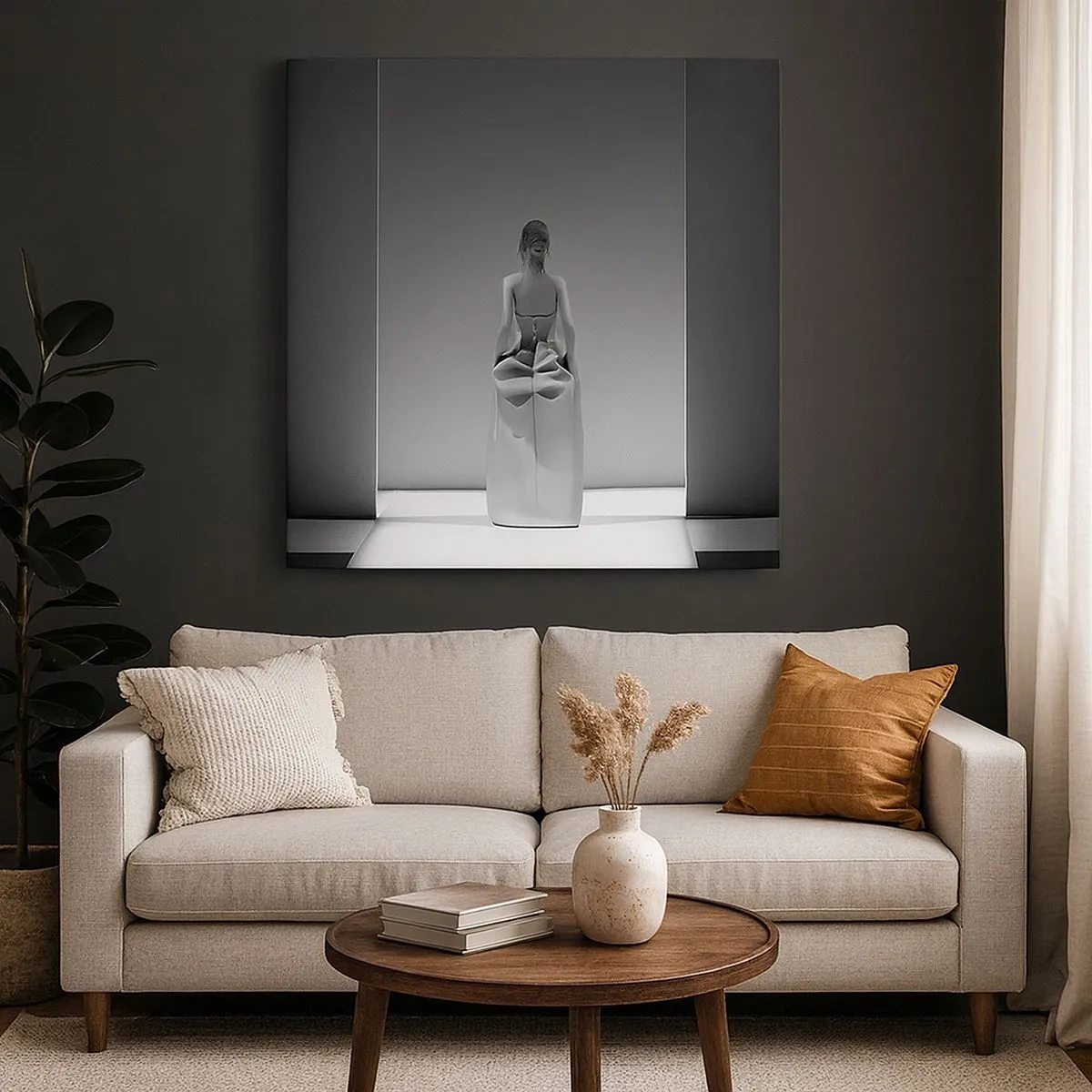 Cuadro sobre lienzo - Impresión de Imagen - Sencillez refinada - 30x30 cm