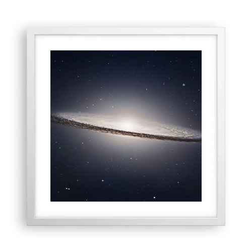 Póster en marco blanco - Érase una vez en una galaxia muy, muy lejana.... - 40x40 cm