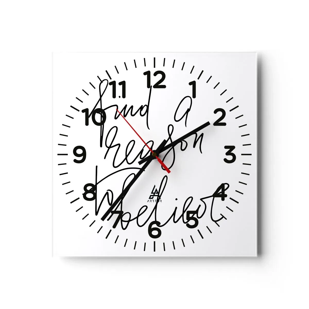 Reloj de pared - Reloj de vidrio - Es posible - 40x40 cm