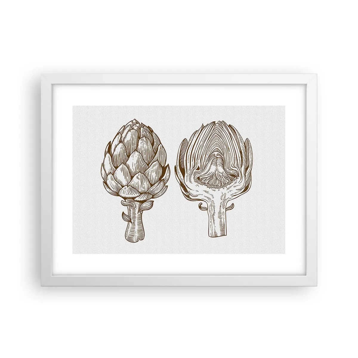 Póster en marco blanco - Lección de anatomía - 40x30 cm