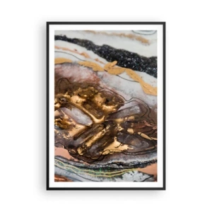 Póster en marco negro - Elemento de la tierra - 70x100 cm