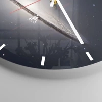 Esfera sin numeración, con rayas