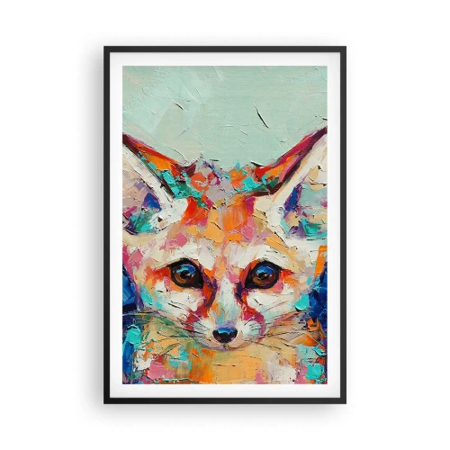 Póster en marco negro - Mirada penetrante - 61x91 cm