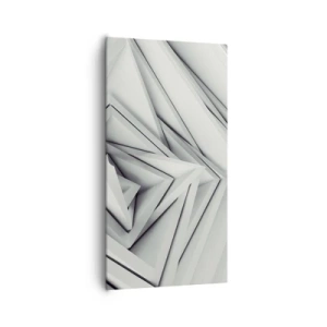 Cuadro sobre lienzo - Impresión de Imagen - Ángulos afilados - 65x120 cm