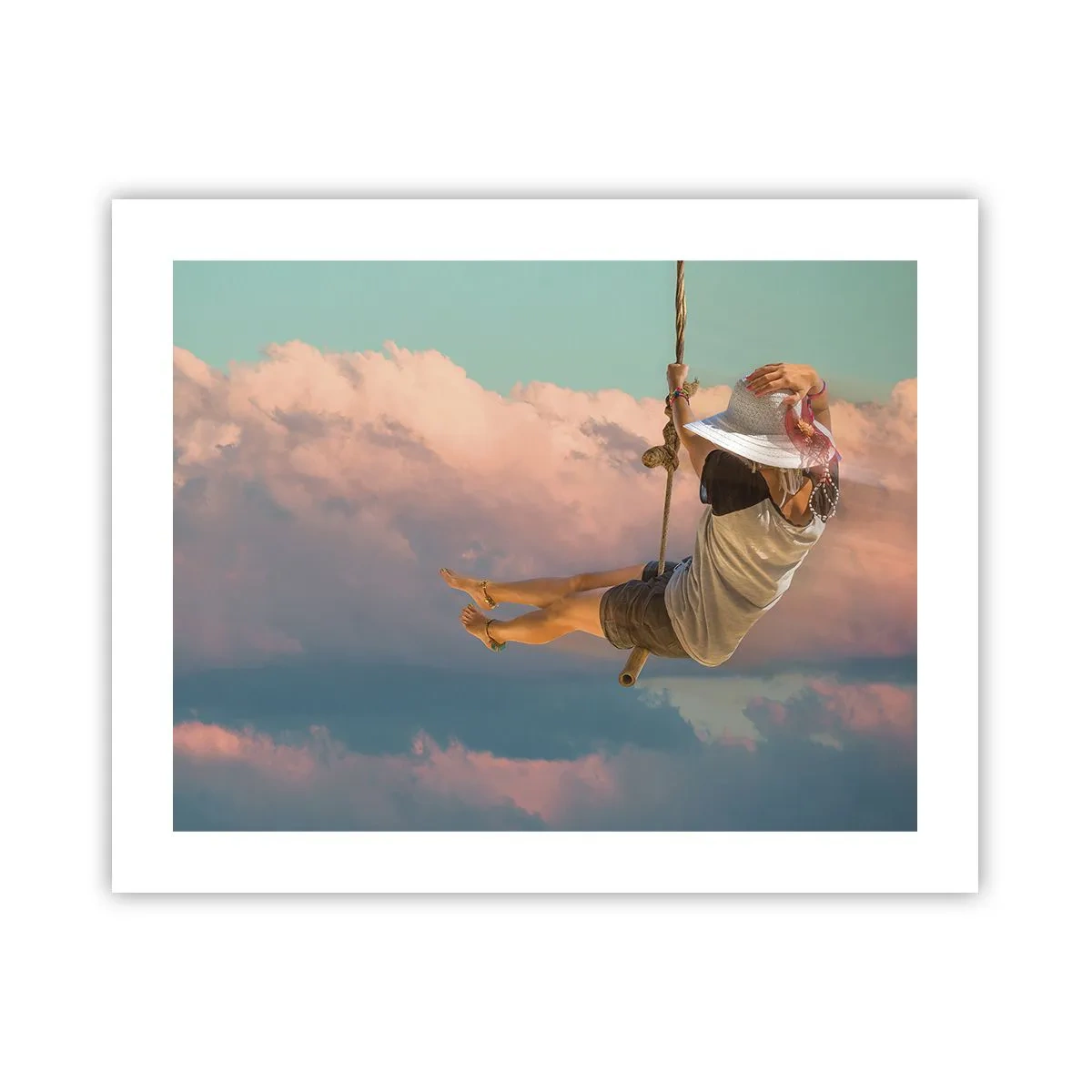 Póster - Jugando en las nubes - 50x40 cm