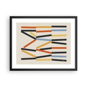 Póster en marco negro - Composición horizontal - 50x40 cm