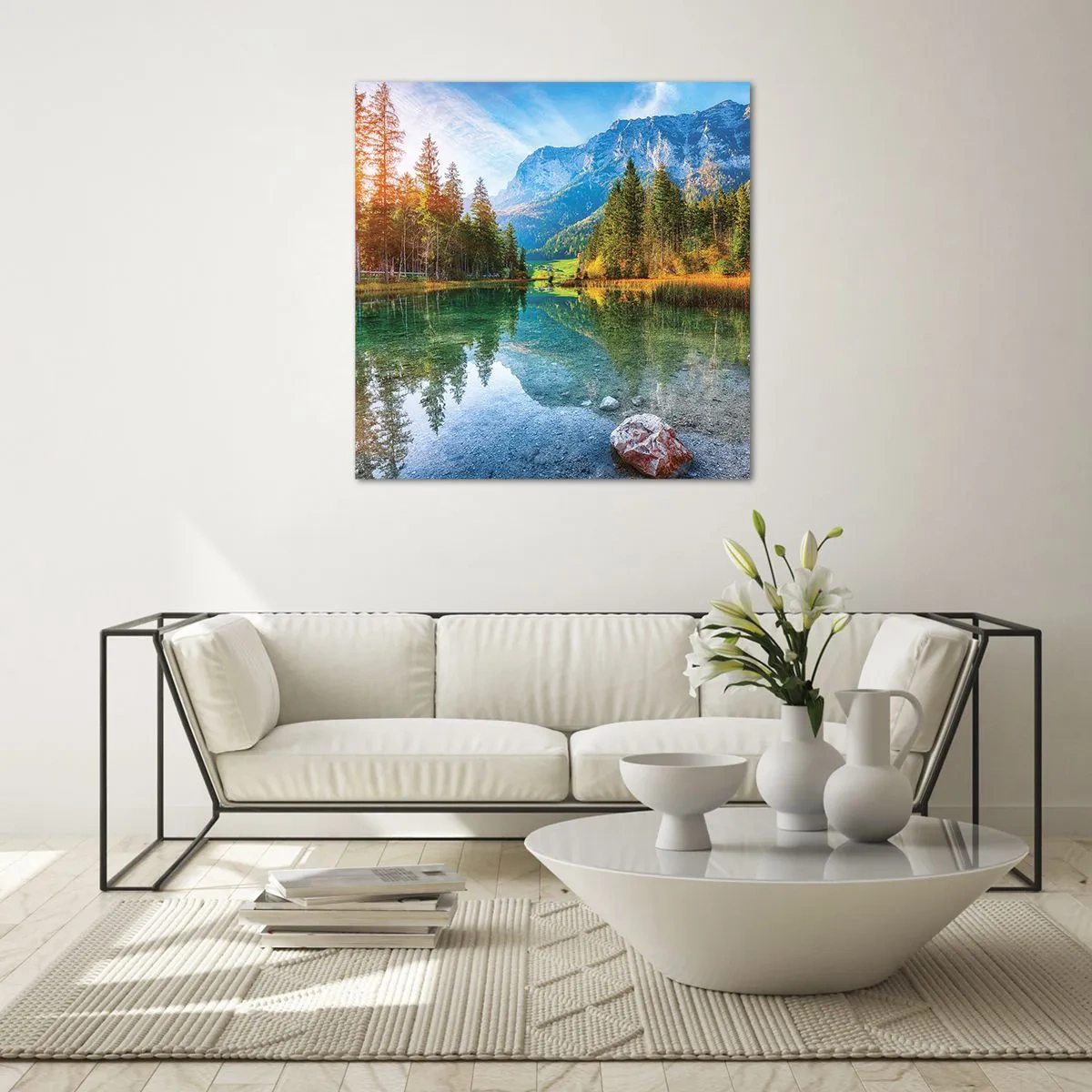 Cuadro sobre vidrio - Impresiones sobre Vidrio - La dulzura del otoño - 60x60 cm