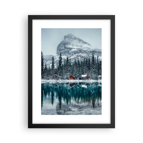 Póster en marco negro - Retiro canadiense - 30x40 cm