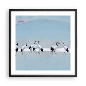 Póster en marco negro - Después de un día caluroso - 50x50 cm