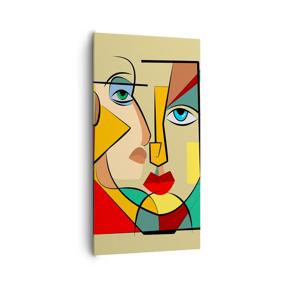 Cuadro sobre lienzo - Impresión de Imagen - Una pareja emparejada - 65x120 cm