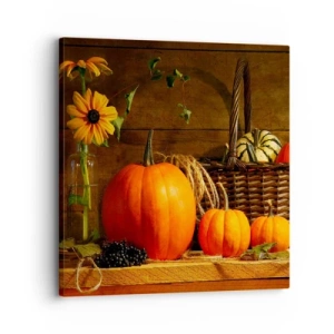 Cuadro sobre lienzo - Impresión de Imagen - Composición rústica - regalos de otoño - 30x30 cm