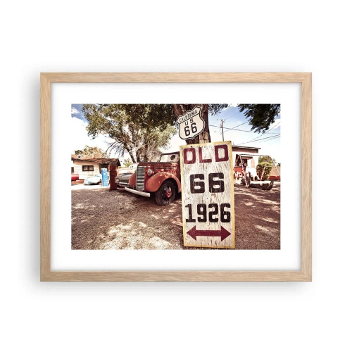 Póster en marco roble claro - Una leyenda de la América profunda - 40x30 cm