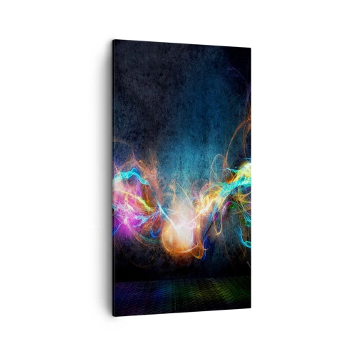 Cuadro sobre lienzo - Impresión de Imagen - Alegremente contra la oscuridad - 45x80 cm