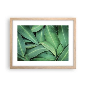 Póster en marco roble claro - Jugosidad y frescura - 40x30 cm