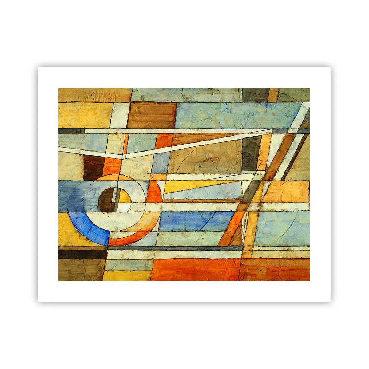Póster - Cubismo en una obra - 50x40 cm