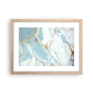 Póster en marco roble claro - Riqueza en la piedra - 40x30 cm