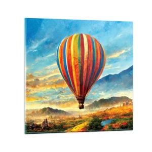 Cuadro sobre vidrio - Impresiones sobre Vidrio - En silencio se ve el horizonte - 50x50 cm