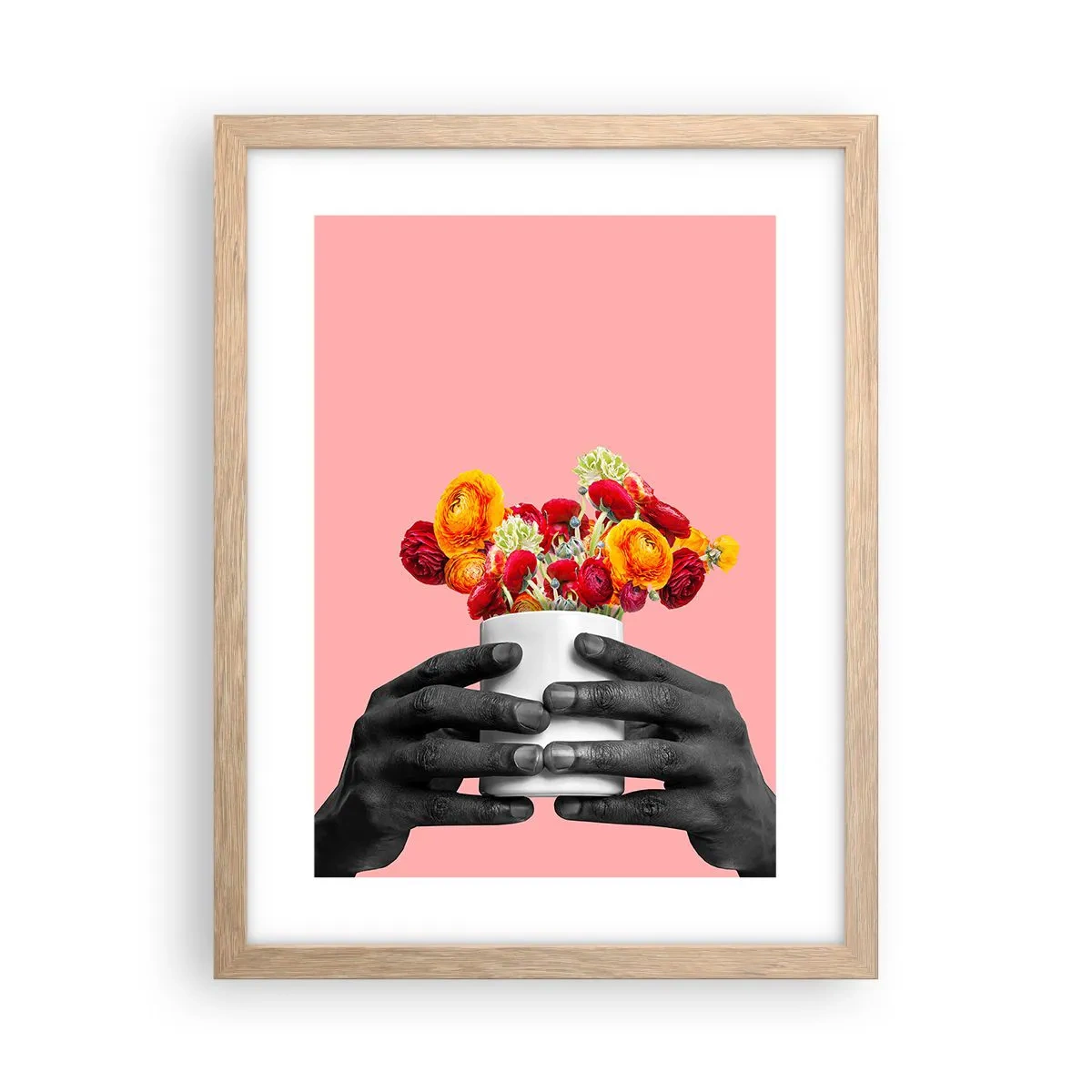 Póster en marco roble claro - La apoteosis de la vida - 30x40 cm