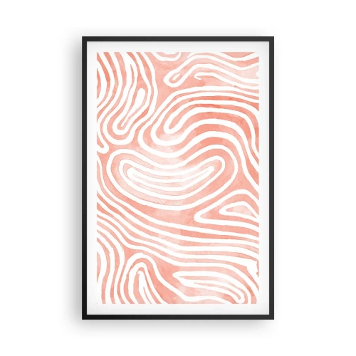 Póster en marco negro - En un laberinto de coral - 61x91 cm