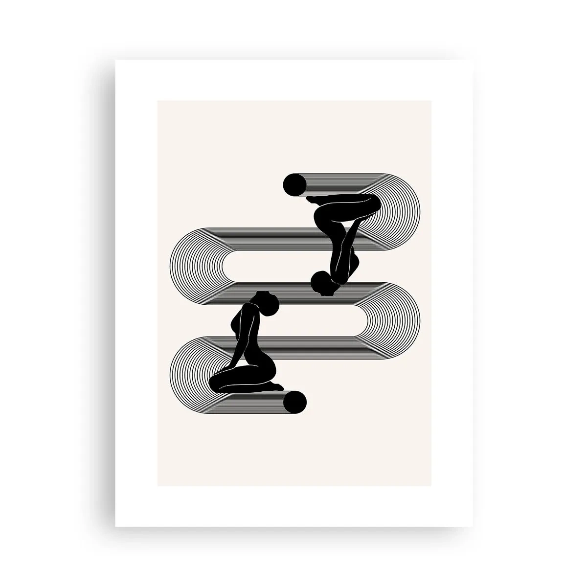 Póster - Simetría sensual - 30x40 cm