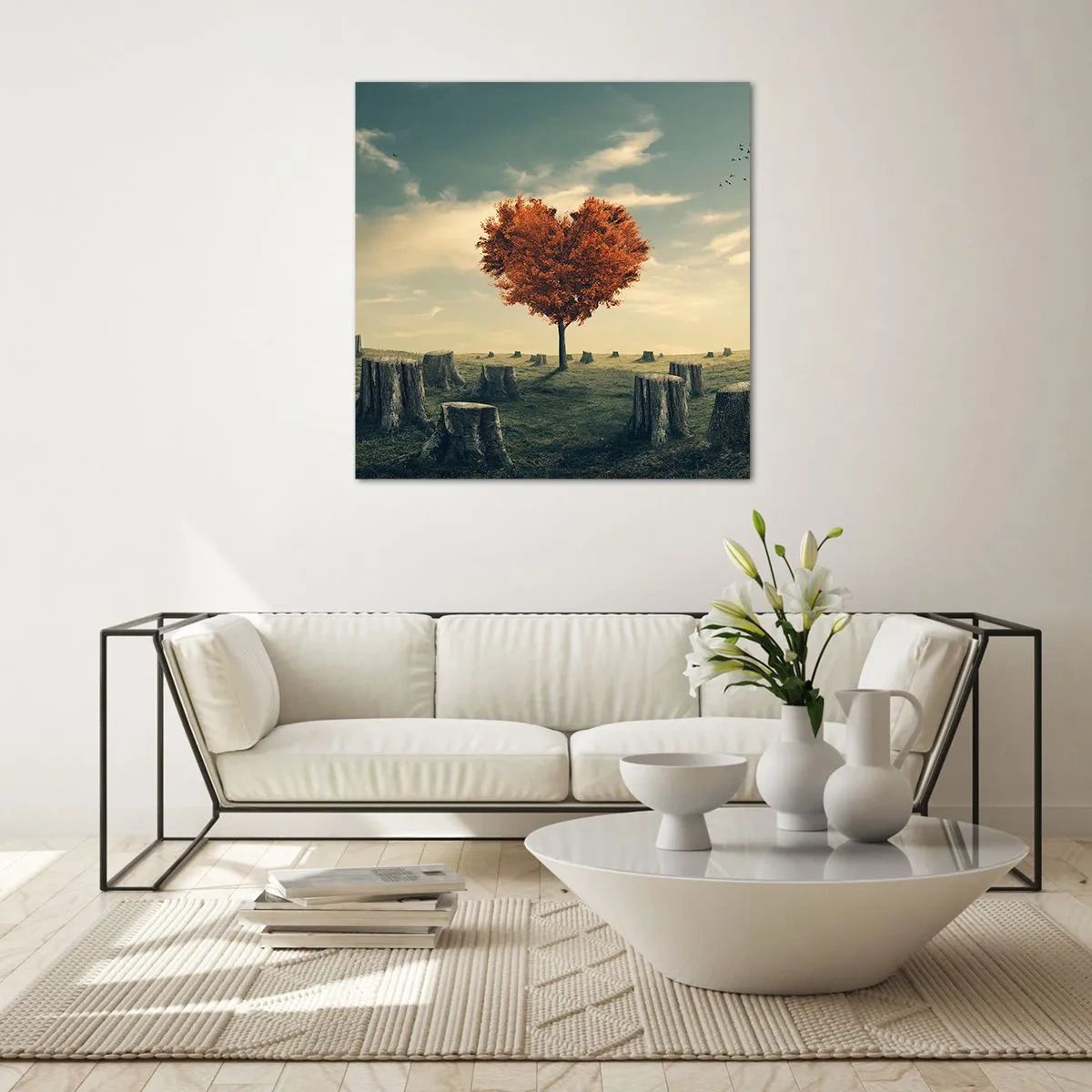 Cuadro sobre vidrio - Impresiones sobre Vidrio - Todavía hay esperanza - 70x70 cm