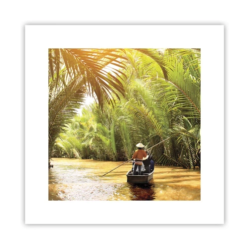 Póster - En un túnel de palmeras - 30x30 cm