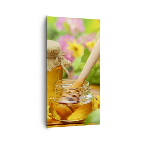 Cuadro sobre lienzo - Impresión de Imagen - Dulce y floral - 65x120 cm