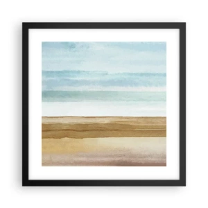 Póster en marco negro - Serenidad - 40x40 cm