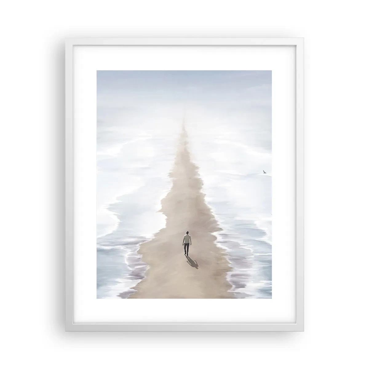 Póster en marco blanco - Un futuro brillante - 40x50 cm